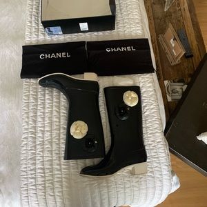 Chanel Rain Boots